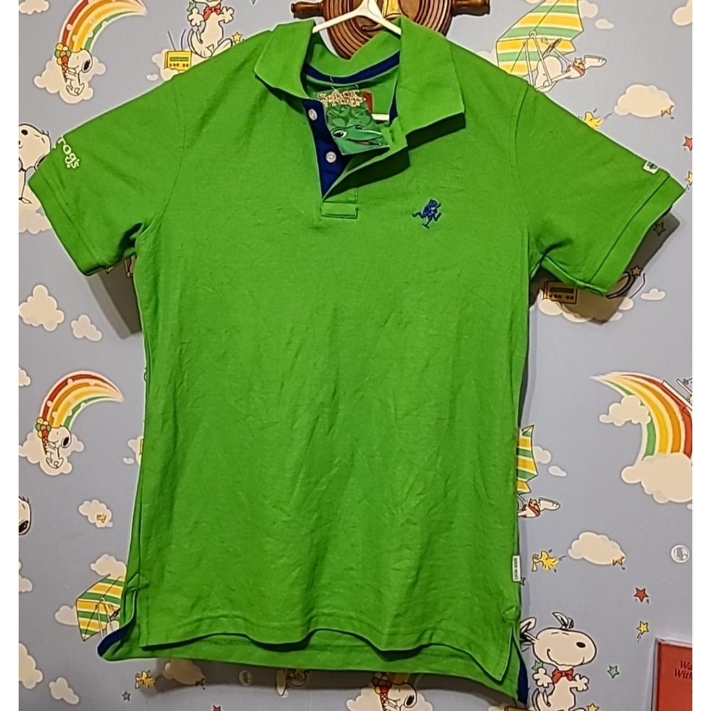 Senor Frogs Polo Shirt Men's Size Medium Green New With Tags Bahamas Souvenir